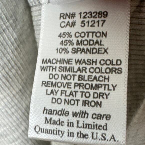 Revolve Michael Lauren Long Sleeve Oversized Drape Top Thumbholes Channing NWOT - Picture 7 of 8